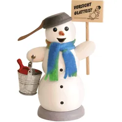 Kuhnert, Zubehör Raumduft, Holz Räucherfigur Varianten aus Holz "Schneemänner" - Grösse ca. 13 cm - Made in Germany
