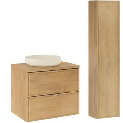 BADMÖBEL 60cm Elias 2er-Set Holz