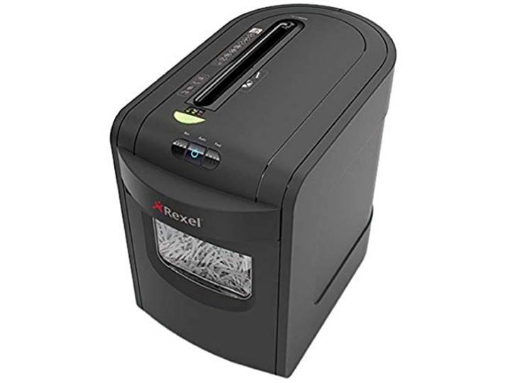 Rexel Mercury RES1523 Aktenvernichter für persönliche/geschäftliche Zwecke, Streifenschnitt, Manueller Einzug, 23L Abfallbehälter, 15 Blatt Kapazität,, Schwarz, 2105015EU