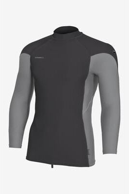 O'Neill s Hyperfreak Skins Long Sleeves Rash Guard in ST-ShirtLong Sleevesmke, Size Medium, Nylon/Spandex