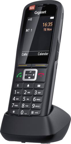 Gigaset Pro R700H protect PRO DECT, GAP Schnurloses Telefon analog Bluetooth, mit Basis, PIN Code, Vibration, Wahlwiederholung Schwarz