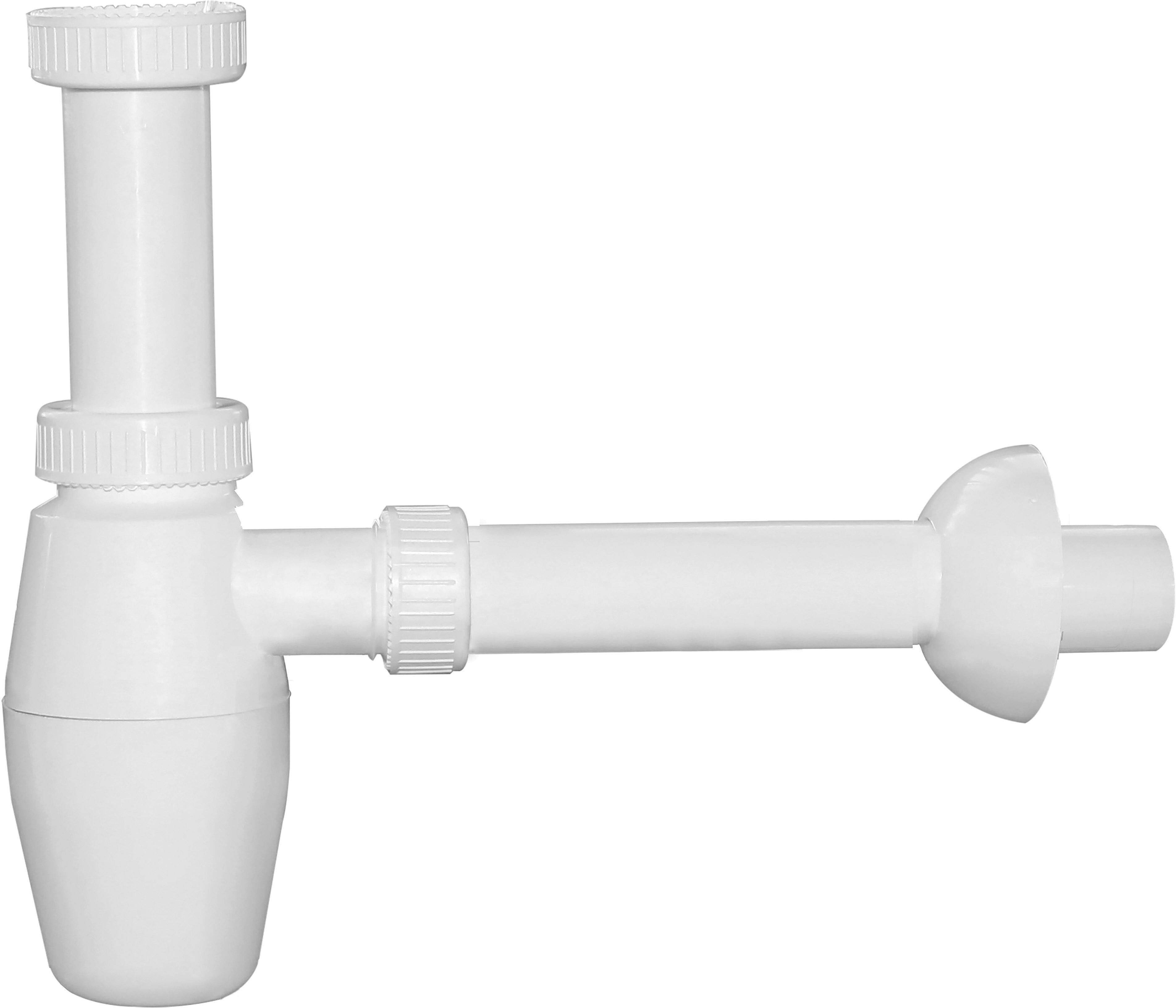 Styletech SIFONE LAVABO  BOTTIGLIA 1''1/4 ABS BIANCO CANOTTO Ø 32 mm L 240 mm 40 l/min