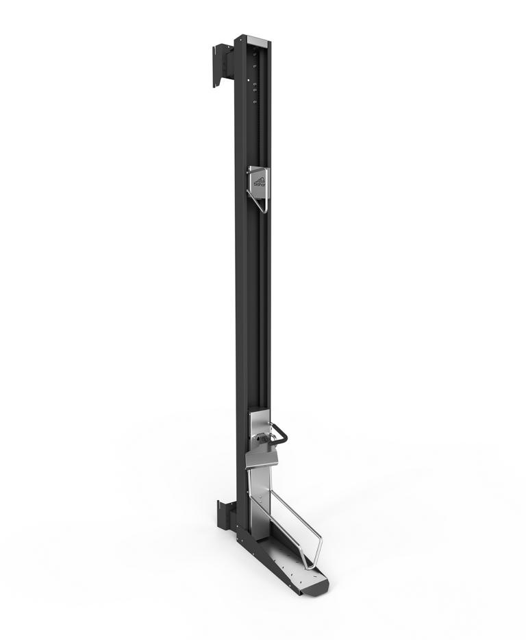 BIOHORTGARTE BikeLift Gerätehaus schwenkbar dunkelgrau-metallic 16937205