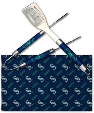 MLB Seattle Mariners 3-Piece BBQ Utensil Set 17.25 6 11 x 18 Inches