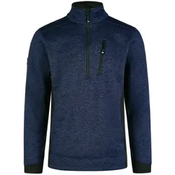 Strick-Fleece-Troyer "PATRICK" - 3XL - marine/schwarz