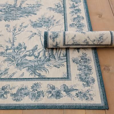 Carson Kressley Saddler Toile Printed Rug - 3' x 5' - Ballard Designs