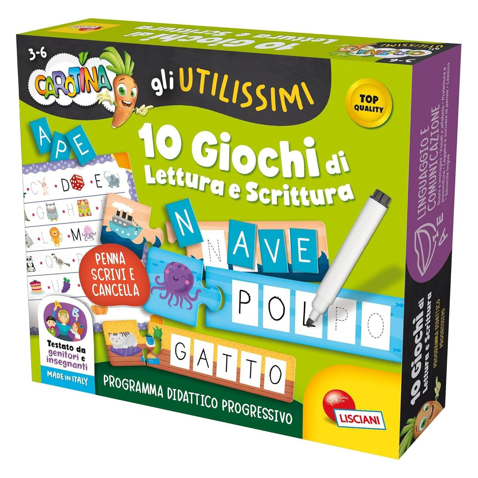 Lisciani Carotina Utilissimi 10 Lernspiel (Deutsch, 3 Jahre) (42042737)