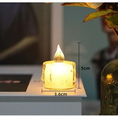 Uplift Treasures 24 Piece Flameless LED Flickering Pillar Candles For Home And Party Decor a