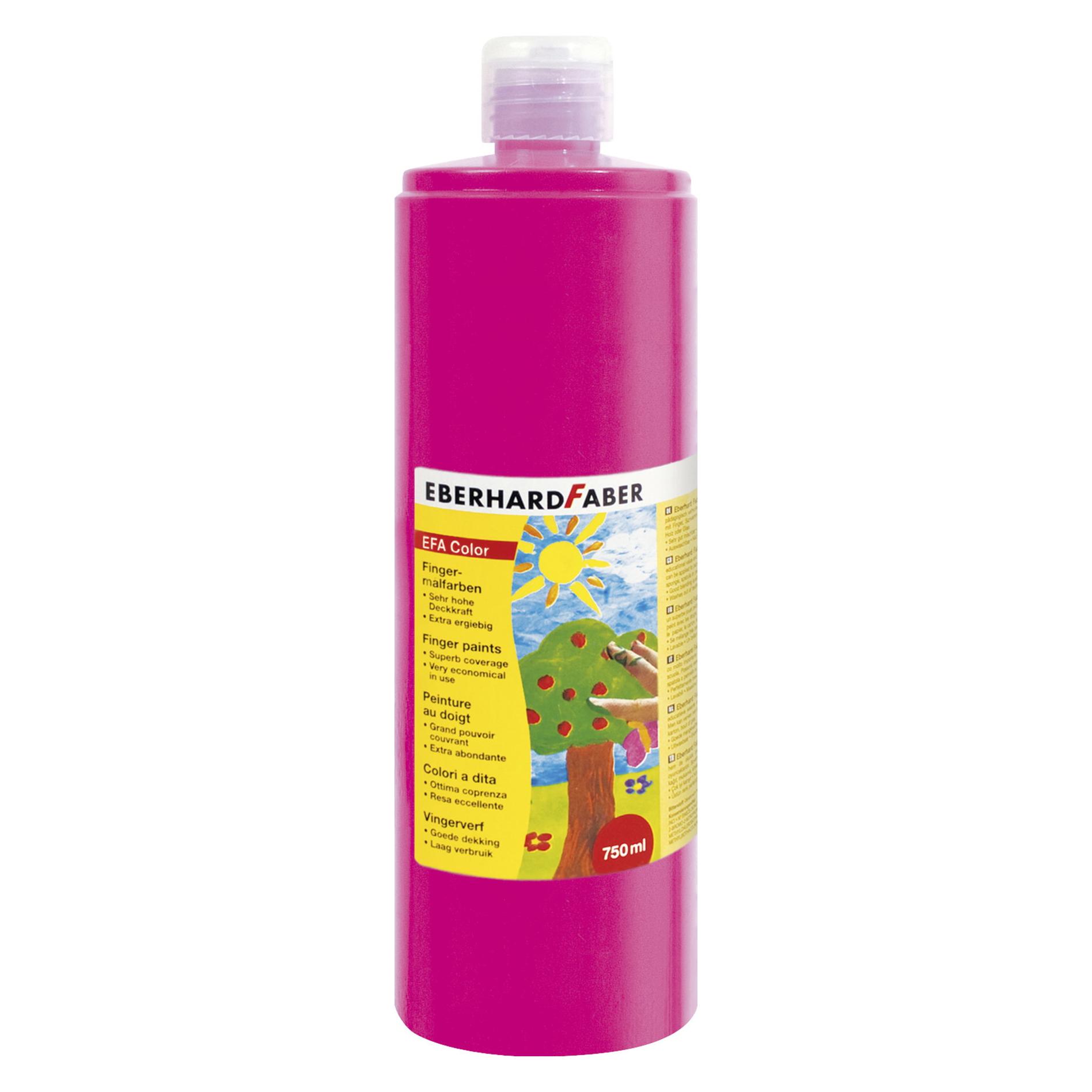 Eberhard Faber Fingerfarbe 750 ml, Magenta Hell (750 ml) (578919)