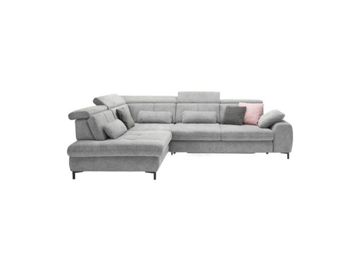 set one by Musterring SO 3400 Ecksofa mit Siztiefenverstellung und opt. Schlaffunktion - Strukturgewebe Famosa grey - Schlaffunktion - links manuelle Kopfteilverstellung, manuelle Sitztiefenverstellung, Schlaffunktion Modern, Zeitlos