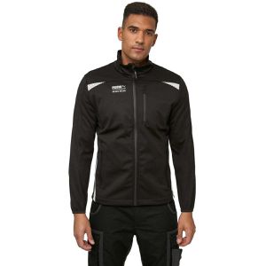 Puma-Workwear Arbeitsjacke Essentials, Softshelljacke, schwarz, wasserdicht, Größe M