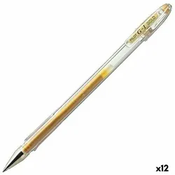 Pilot, Schreibstifte, G107 Gel Rollerball 0.7 mm Tip (Box of 12) - Gold (12x)