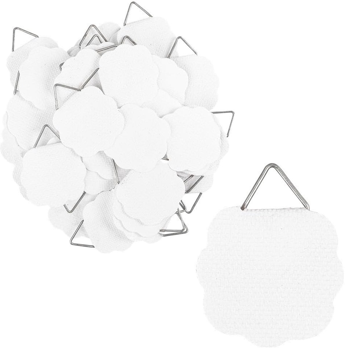 Dailygoods Fotohanger 50 stuks - Zelfklevend - Driehoekig oogje - Wandhaak voor decoratieve objecten