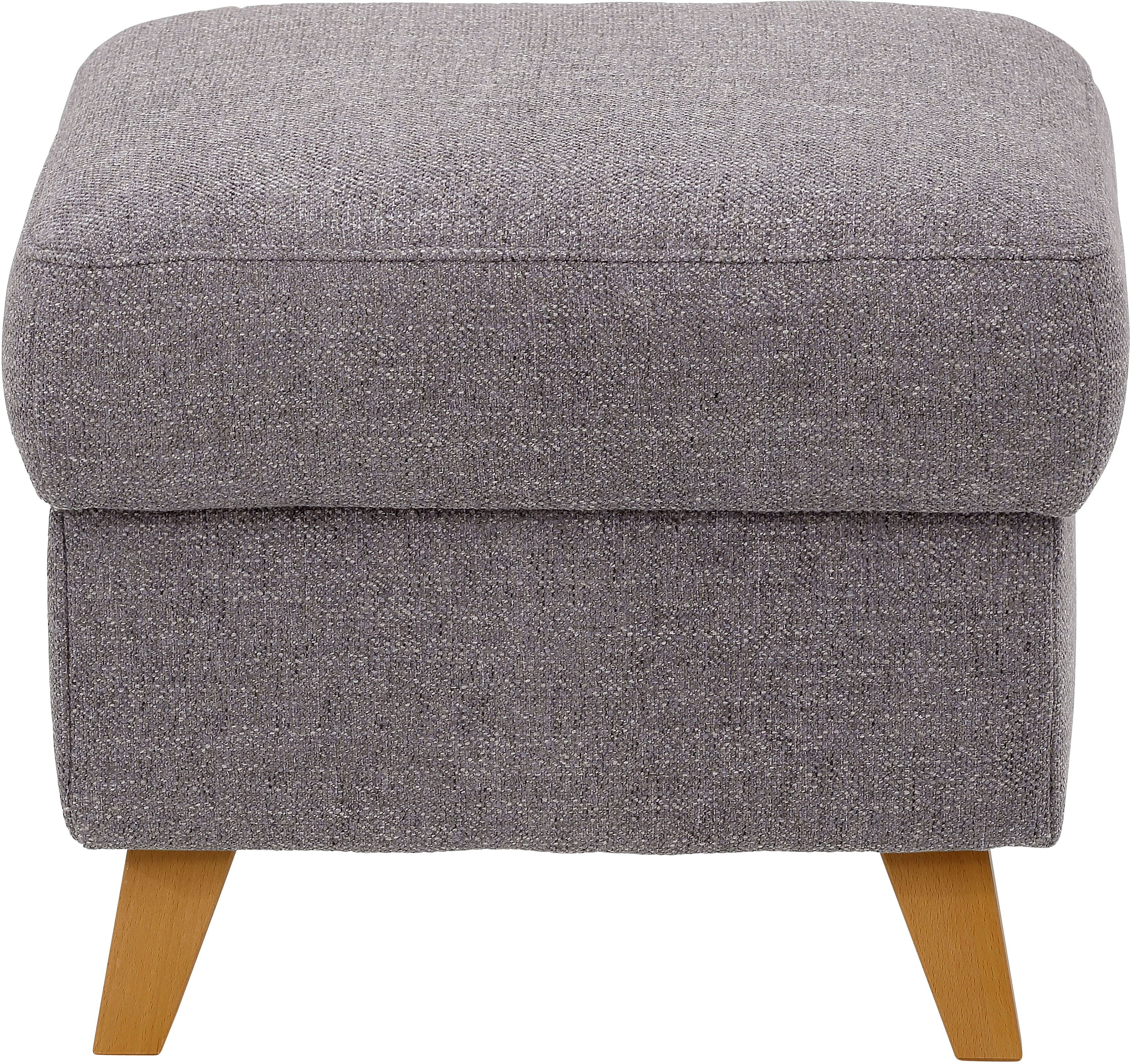 Stauraumhocker OTTO HOME "Westerland", silber, B:58cm H:48cm T:58cm, 100% Polyester, Hocker, in vielen Bezugsarten und Farben, auch in Luxus-Microfaser imprägniert