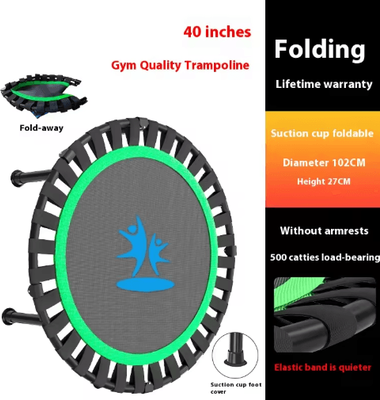 Inspire Picks Home Fitness Trampoline Indoor Jumping Bed For Kids And Adults 40inch foldable Tram 2