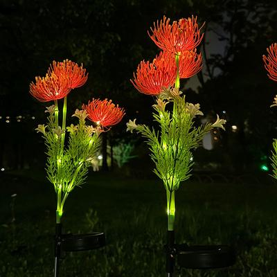 Rare Purchases Shore Flowers Solar Lights, Outdoor Garden Decoration, Lawn Courtyard Lighting red