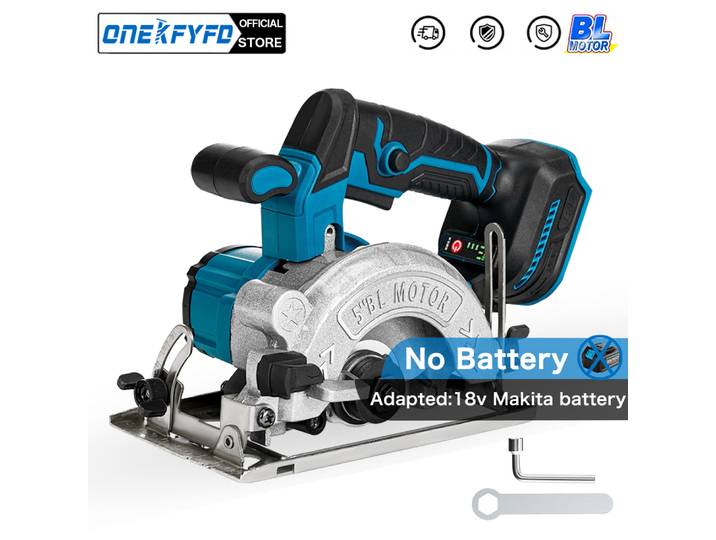 Makita-Scie circulaire électrique aste sans balais, outil de coupe de travail de calcul sans fil, haute puissance, batterie 18V, 5 pouces, 125mm