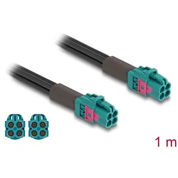 DeLOCK Kabel Mini FAKRA Z Buchse quad zu Mini FAKRA Z Buchse quad A-Typ Premium