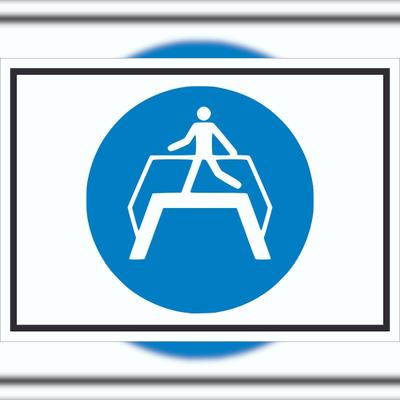 HB-Druck Übergang benutzen Symbol Schild A1 (594x841mm)
