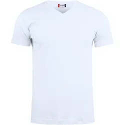 CLIQUE Basic V-Neck T-Shirt Herren 00 - weiß L