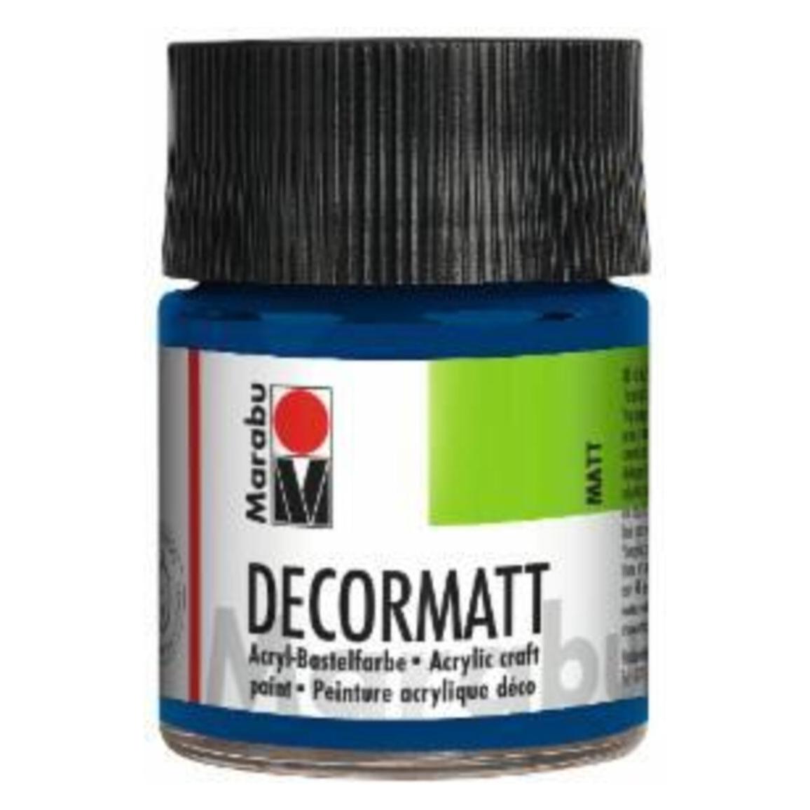 Marabu Decormatt Acryl dunkelblau (50 ml) (14010 005 053)
