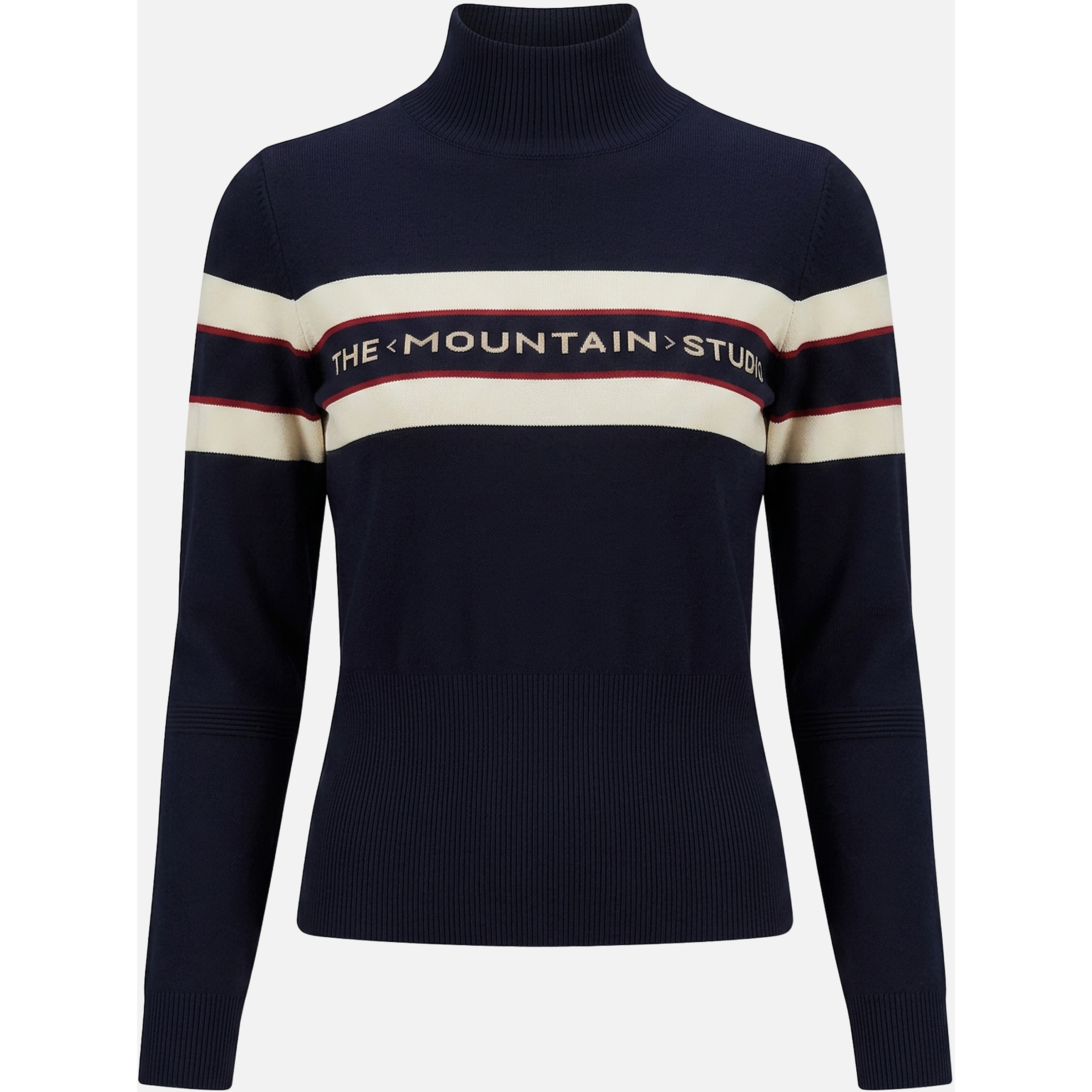 The Mountain Studio Retro Merino Ski Damen Pullover schwarz Größe L Lifestyle Geruchsneutralisierend Merinowolle