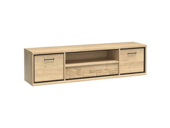Lomadox Lowboard Wohnzimmerschrank TV Board Schrank FernsehschrankWohnzimmermöbel Fernsehtisch in braun in Eiche