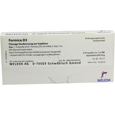 WELEDA AG FORMICA D 3 Ampullen 8X1 ml 01622459