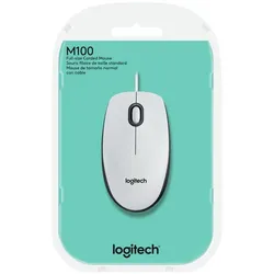 LOGITECH Mouse M100 White