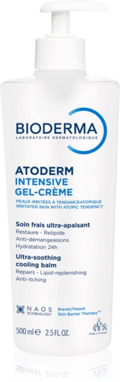 Bioderma Atoderm Intensive Gel-Cream beruhigende Pflege für sehr trockene, empfindliche und atopische Haut 500 ml