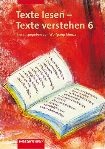 Wolfgang Menzel - Deutsch Lernhilfen - Sekundarstufe I: Texte lesen - Texte verstehen: Arbeitsheft 6 - Preis vom 17.10.2026 19:25:27 h