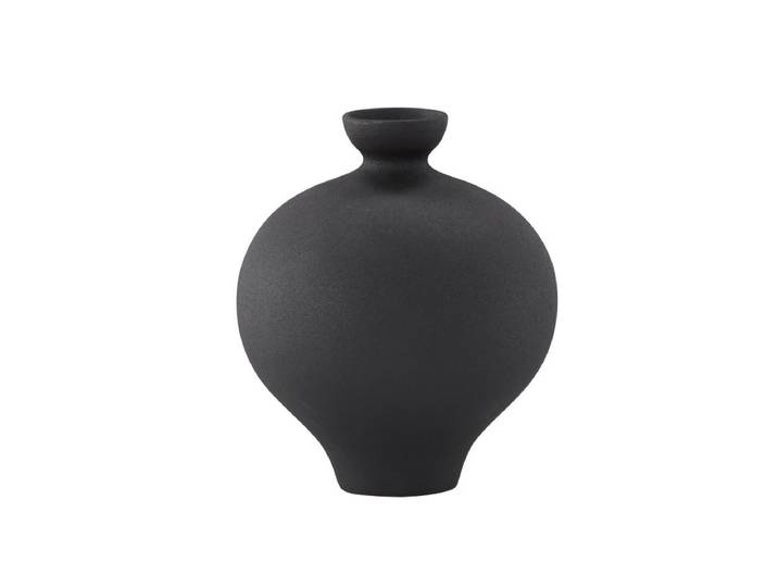 Vase Rellis Ø20 cm – Modern mit spielerischem Twist - Schwarz - Luxusbetten24