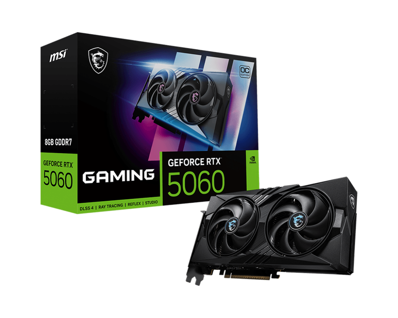 MSI GeForce RTX 5060 8G Gaming OC, 8192 MB GDDR7