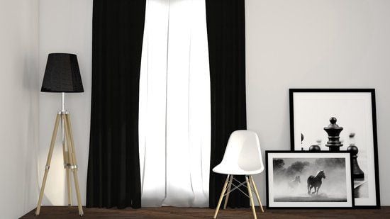 Larson Luxe geweven blackout gordijn - Zwart - 150 cm x 250 cm