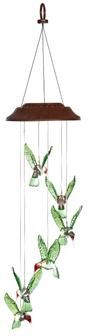Evergreen 26 in. Painted Hummingbird Solar Mobile