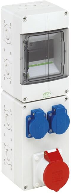 Spelsberg Combinaison de prises CEE STV 512-S IP44 125 × 400 × 122 mm (72831201)