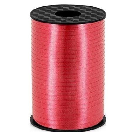 Partydeco Plastic ribbon, red, 5mm/225m (1 pkt / 1 pc.) (1x) (PRP5-007)