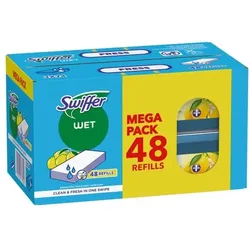 Swiffer 48er-Pack Feuchte Bodentücher mit Citrusfrische »Wet Citrus Fresh« Box weiß, 20.5 cm