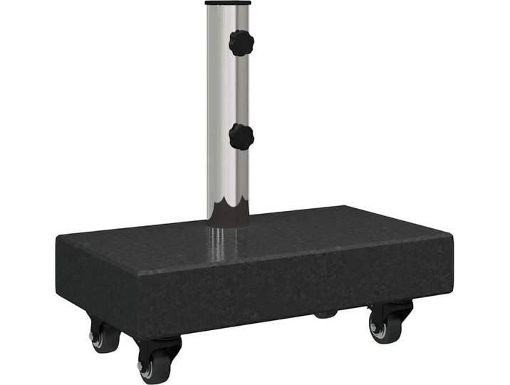 vidaXL Sonnenschirmständer 25 kg Schwarz Granit Rechteckig