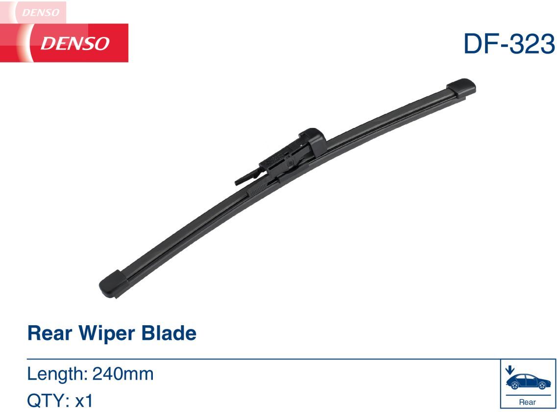 Denso Spazzola tergicristallo DF-323, 240mm, Posteriore, 1 Pezzo