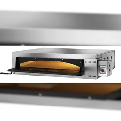Digitaler professioneller elektrischer Pizzaofen. Völlig feuerfeste Backkammer. Innenbeleuchtung. Fassungsvermögen 6 Pizzen. FIMAR FMDW6