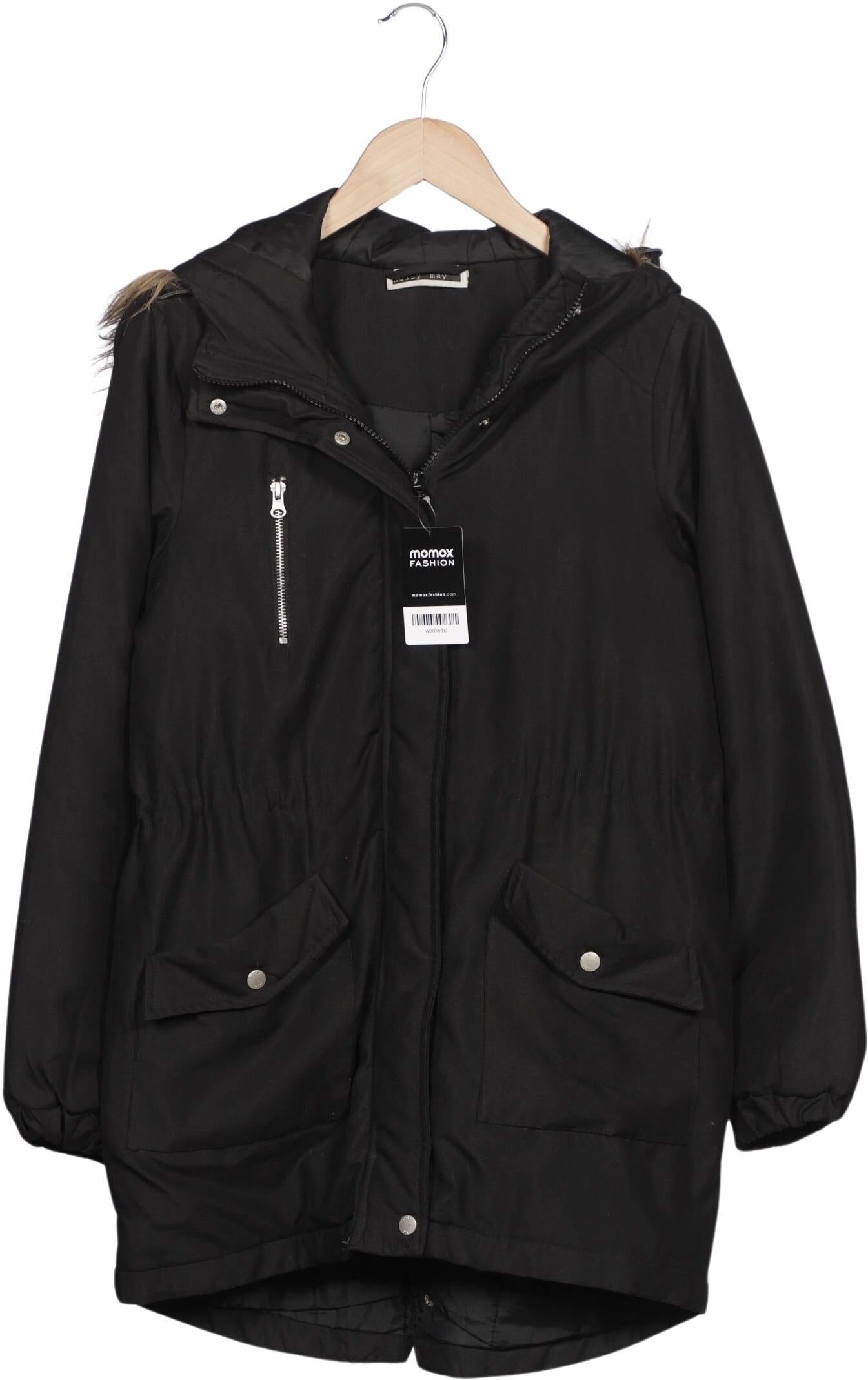 Noisy May Damen Mantel, Schwarz, Gr. S, Synthetik - Second Hand