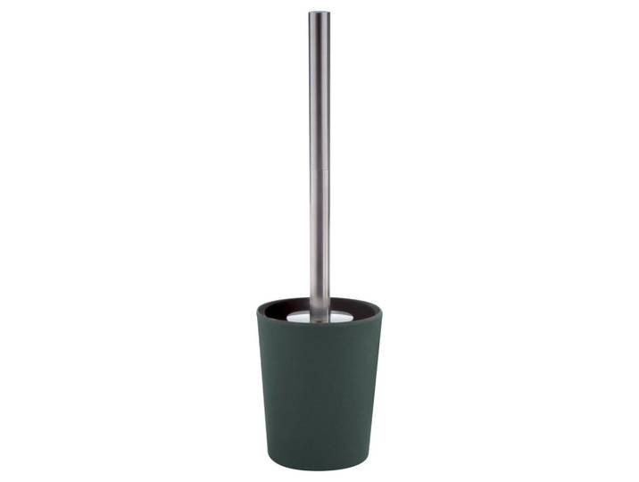 Spirella Wc-Bürstenhalter, Dunkelgrün, Naturmaterialien, 10x36 cm, mit Einsatz, Badezimmer, WC Ausstattung, WC-Bürsten