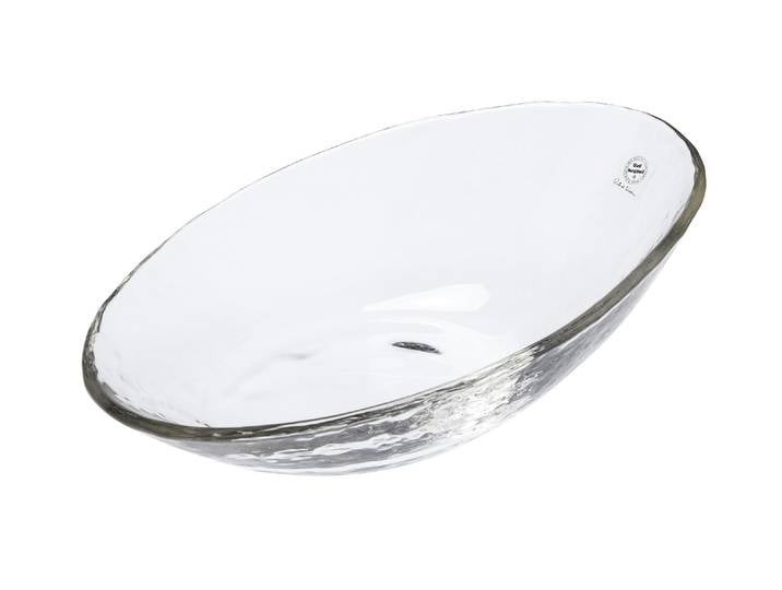 Schale GLASI HERGISWIL Battello klein, 24.5 cm, Glasi Hergiswil , transparent, Glas, Schüsseln, Schale