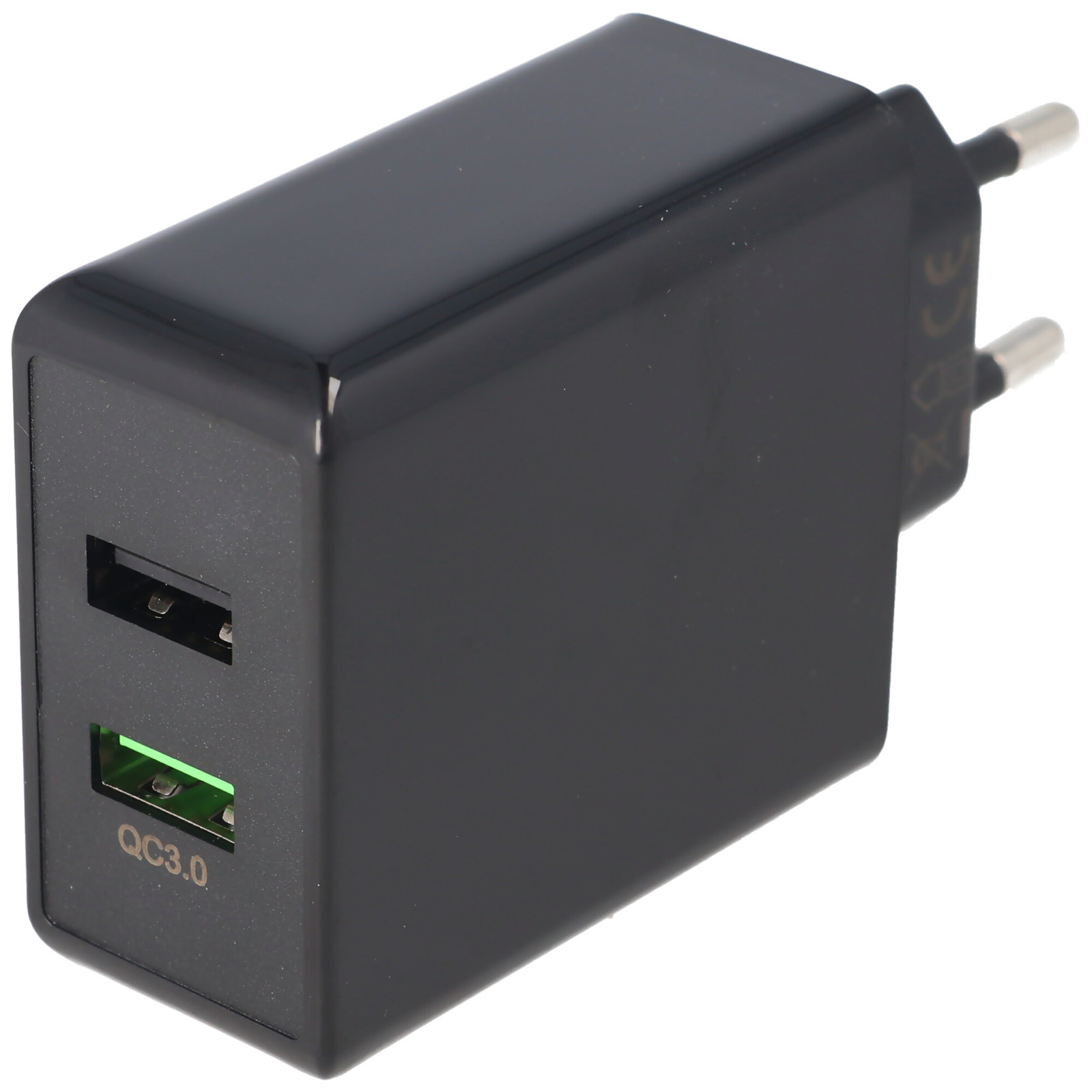 Goobay Dual USB Snellader QC3.0 28W - Zwart