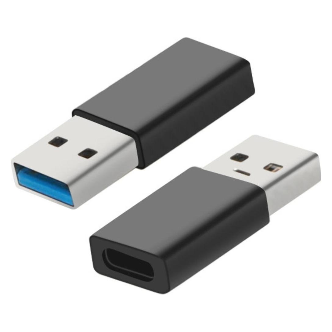 Mobiparts USB-C Female to USB-A Adapter Black (Bulk) (USB-A, USB-C) (MP-112057)