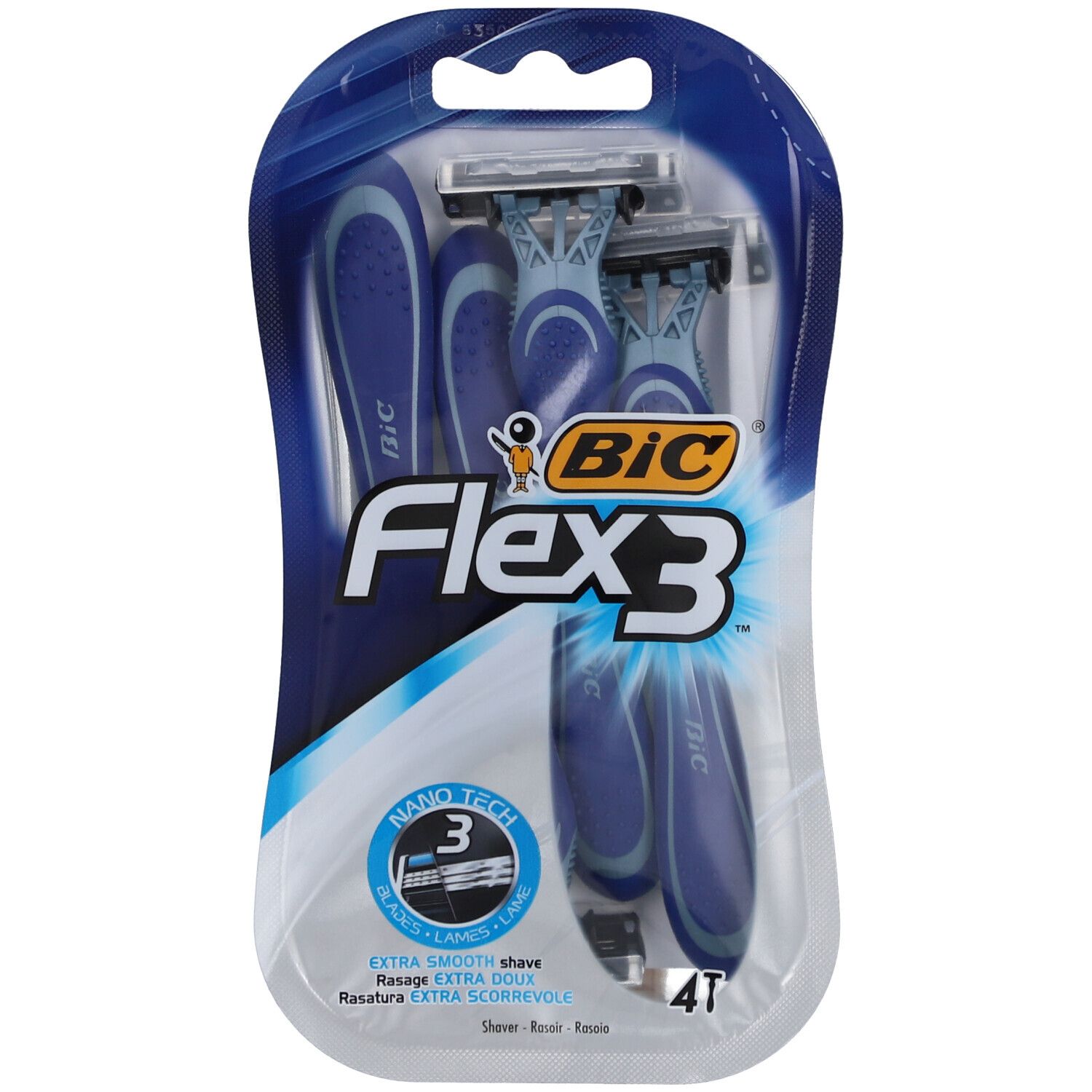 BIC Flex 3 Light Herrenrasierer 3-Klingen 4 Stk St Keine Angabe