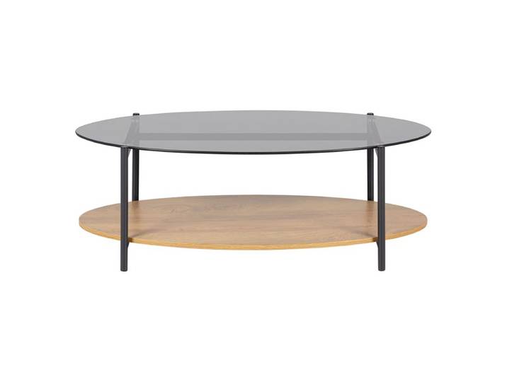 Table basse ovale EVA Imitation chêne