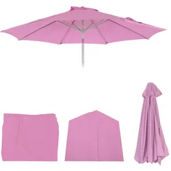 Ersatz-Bezug für Sonnenschirm Asti, Sonnenschirmbezug Ersatzbezug, Ø 3m Stoff/Textil ~ flieder