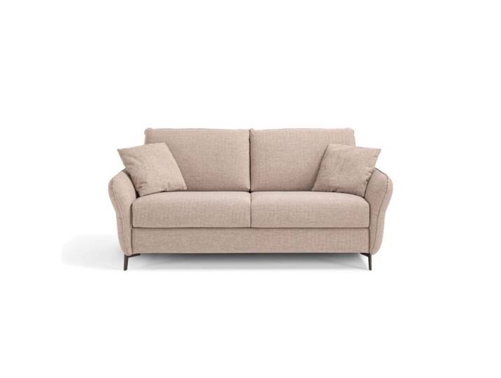 Dixx Divani Classic Schlafsofa mit abnehmbarem Bezug - bei 30°C waschbar - Gemini 020 natur Ideal für Gäste, Komfortabel und praktisch, mit Matratze, in zeitlosem Design, alle Bezüge abnehmbar Schlaffunktion Zeitlos